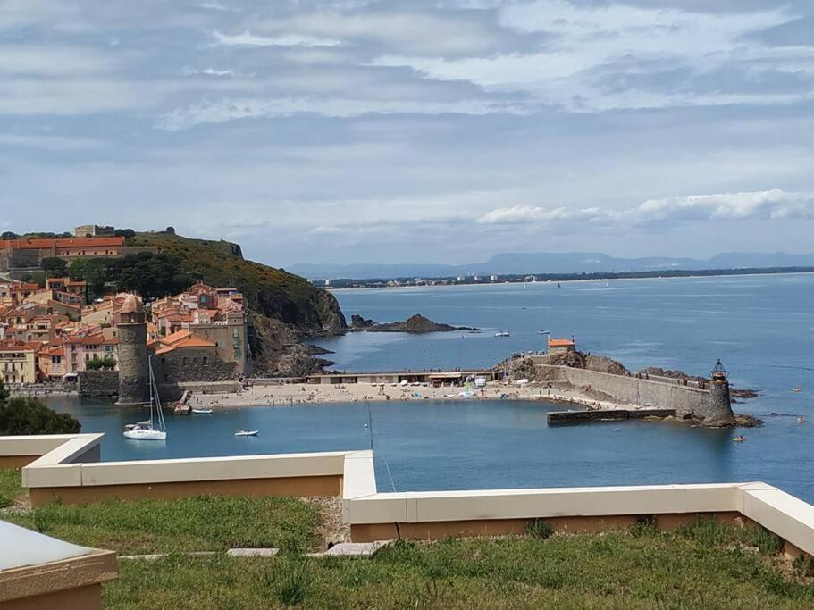 קוליור Location Vue Mer Du Samedi Au Samedi, Clim, Parking, Piscine, Plage מראה חיצוני תמונה